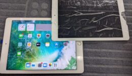iPadAir2画面修理と圧着