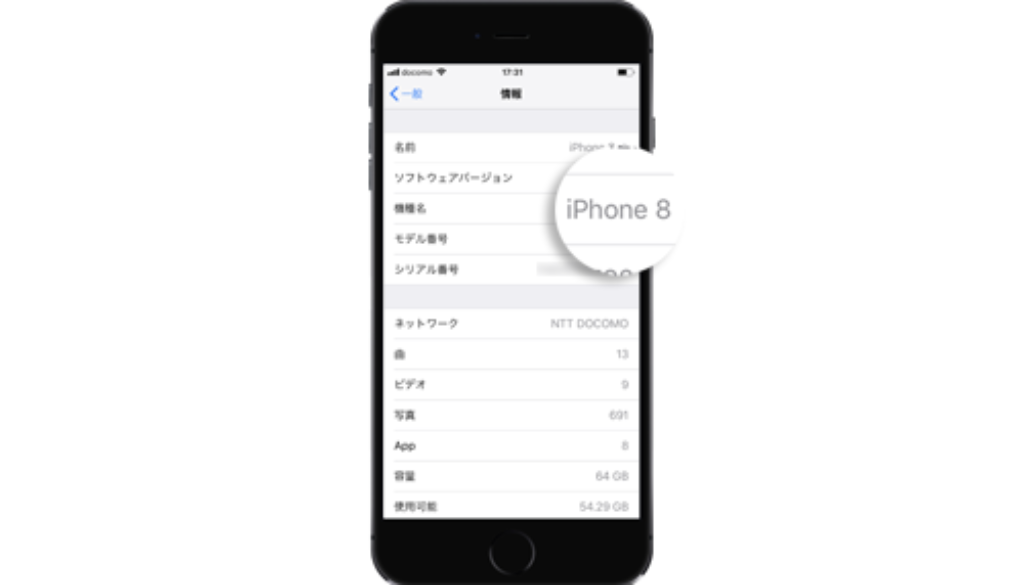 iPhoneSEシリーズの機種名を調べる